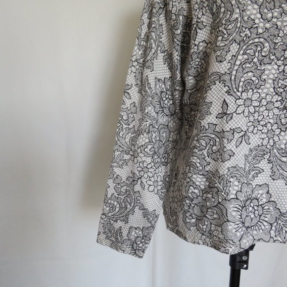 New Women's foxcraft Button Up Floral Motives Cardigan XL - Picture 5 of 8